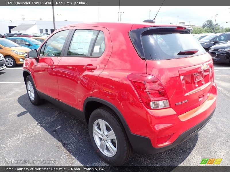 Red Hot / Jet Black 2020 Chevrolet Trax LS AWD