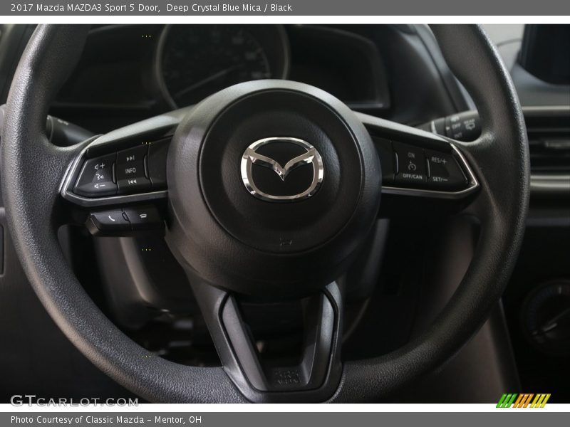 Deep Crystal Blue Mica / Black 2017 Mazda MAZDA3 Sport 5 Door