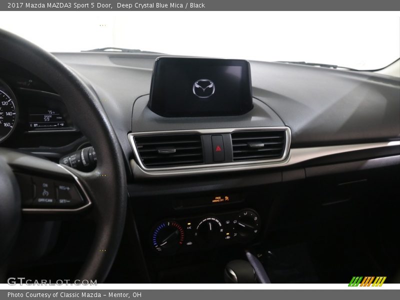 Deep Crystal Blue Mica / Black 2017 Mazda MAZDA3 Sport 5 Door