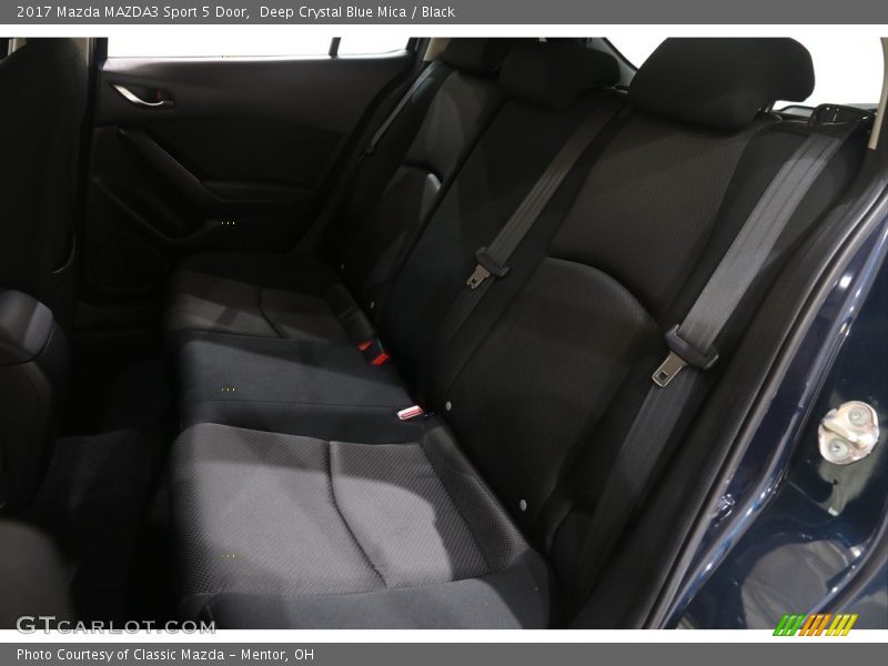 Deep Crystal Blue Mica / Black 2017 Mazda MAZDA3 Sport 5 Door