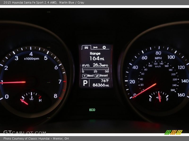 Marlin Blue / Gray 2015 Hyundai Santa Fe Sport 2.4 AWD