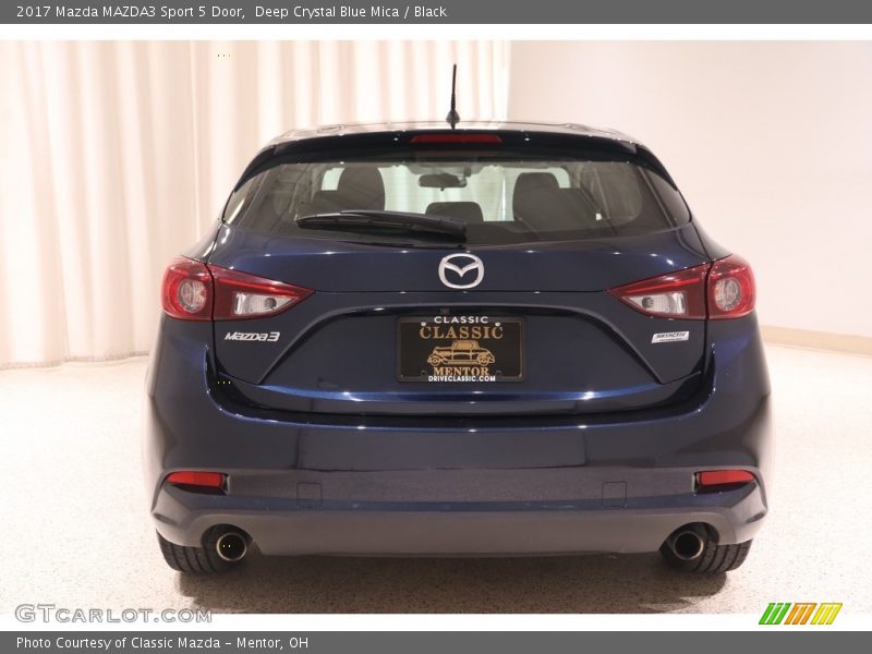 Deep Crystal Blue Mica / Black 2017 Mazda MAZDA3 Sport 5 Door