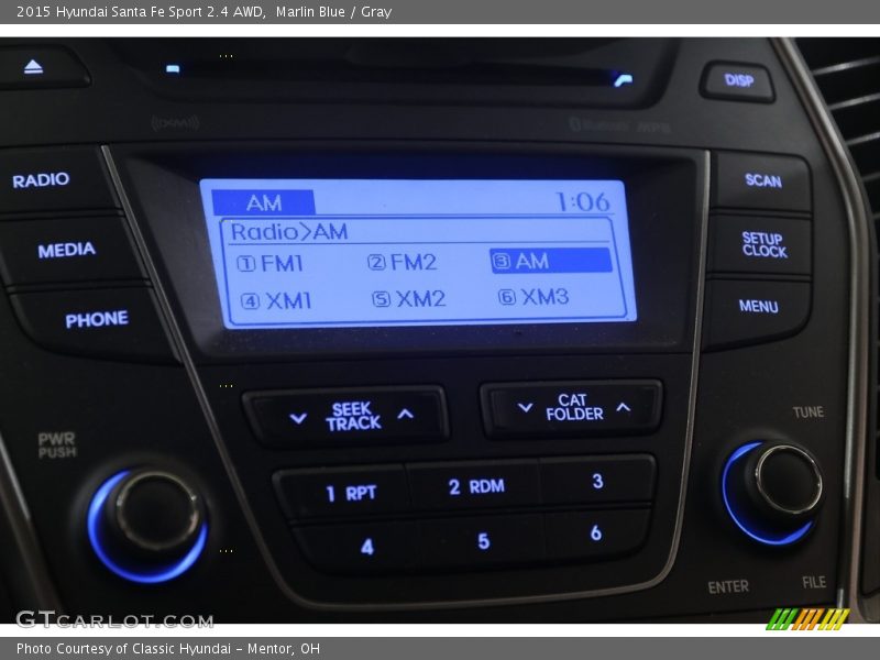 Marlin Blue / Gray 2015 Hyundai Santa Fe Sport 2.4 AWD