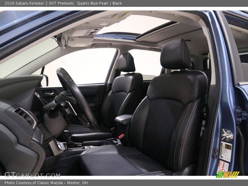 Quartz Blue Pearl / Black 2016 Subaru Forester 2.0XT Premium
