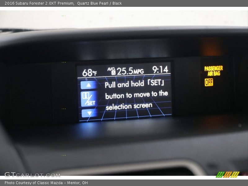 Controls of 2016 Forester 2.0XT Premium