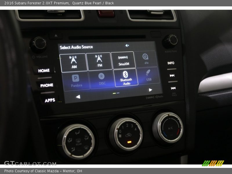 Quartz Blue Pearl / Black 2016 Subaru Forester 2.0XT Premium