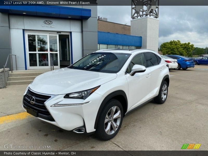 Eminent White Pearl / Flaxen 2017 Lexus NX 200t AWD