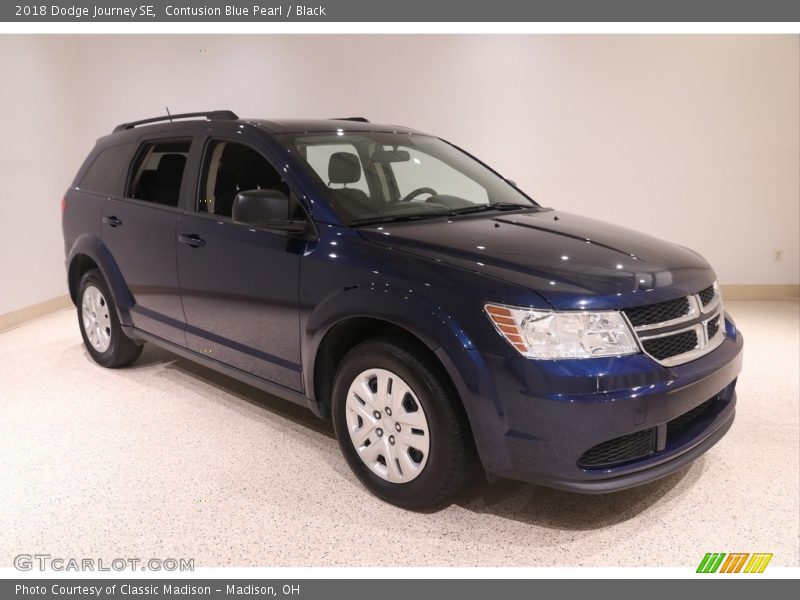 Contusion Blue Pearl / Black 2018 Dodge Journey SE