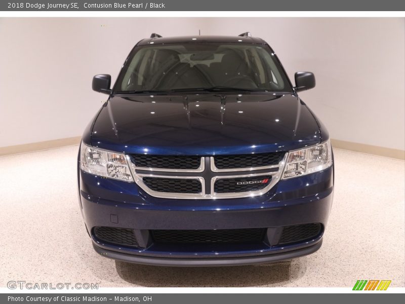 Contusion Blue Pearl / Black 2018 Dodge Journey SE
