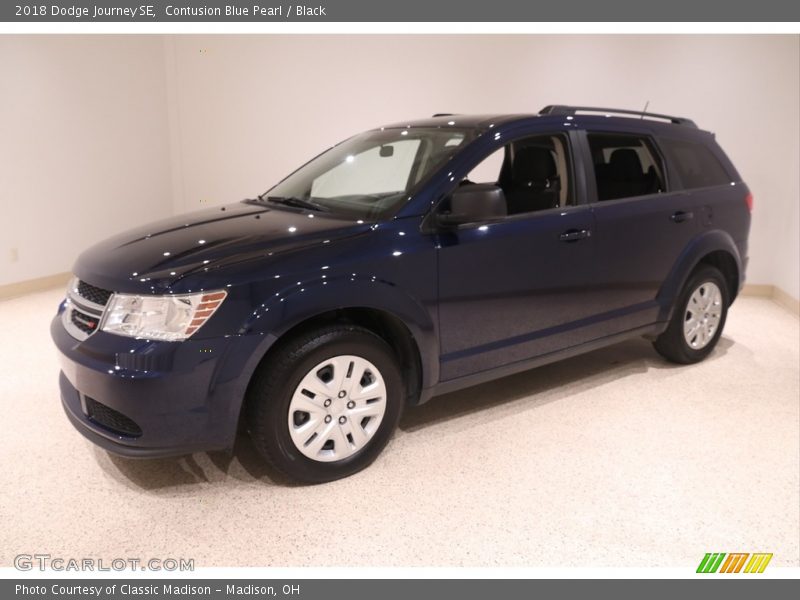Contusion Blue Pearl / Black 2018 Dodge Journey SE