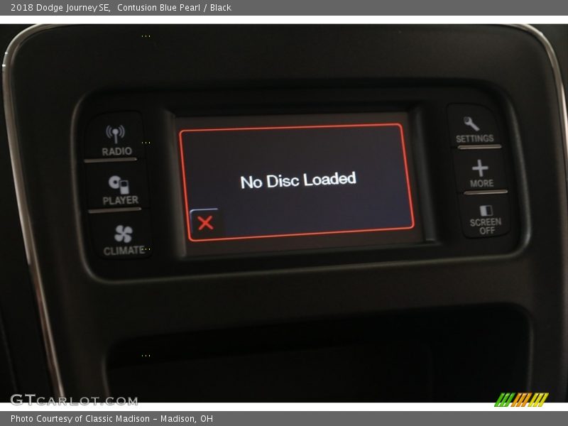 Contusion Blue Pearl / Black 2018 Dodge Journey SE