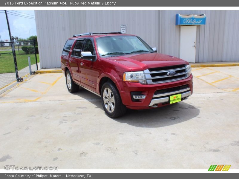 Ruby Red Metallic / Ebony 2015 Ford Expedition Platinum 4x4