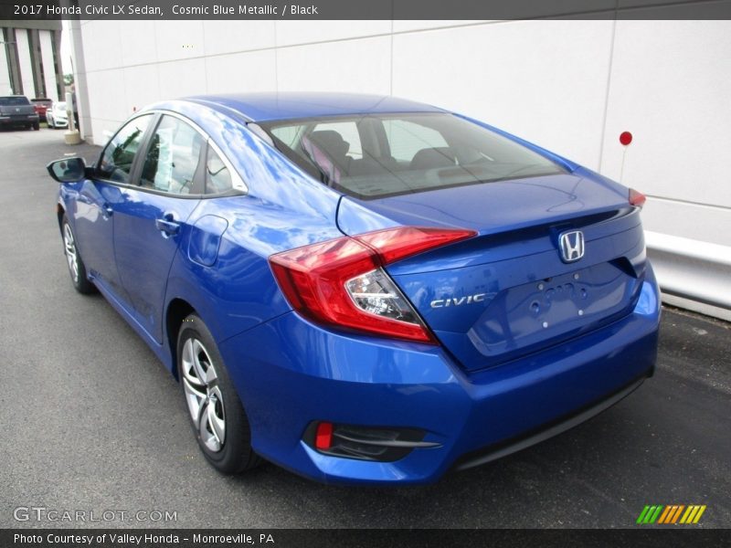 Cosmic Blue Metallic / Black 2017 Honda Civic LX Sedan