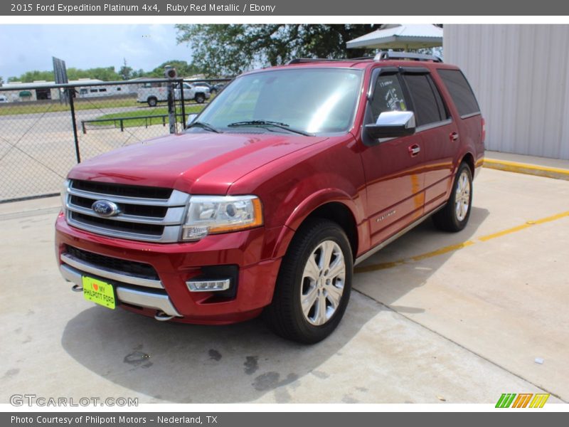 Ruby Red Metallic / Ebony 2015 Ford Expedition Platinum 4x4