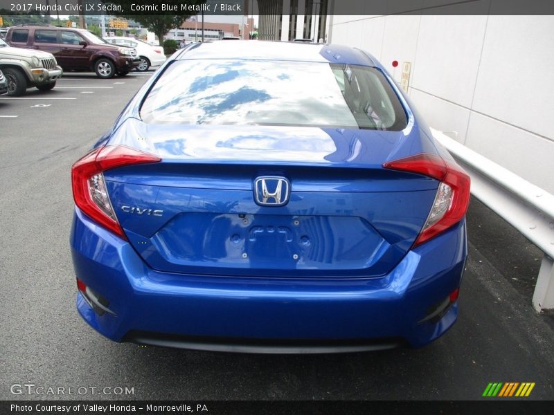 Cosmic Blue Metallic / Black 2017 Honda Civic LX Sedan