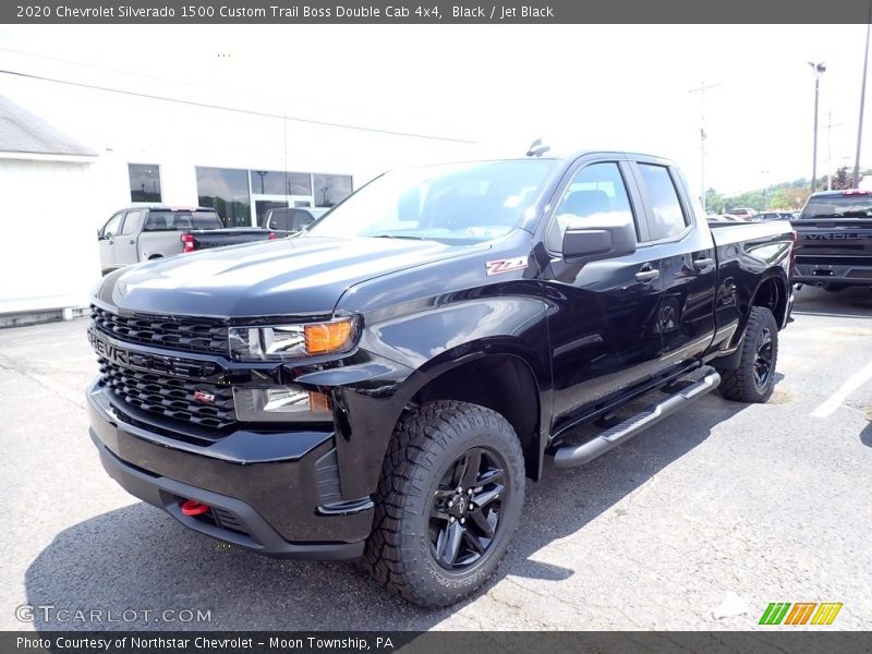Black / Jet Black 2020 Chevrolet Silverado 1500 Custom Trail Boss Double Cab 4x4