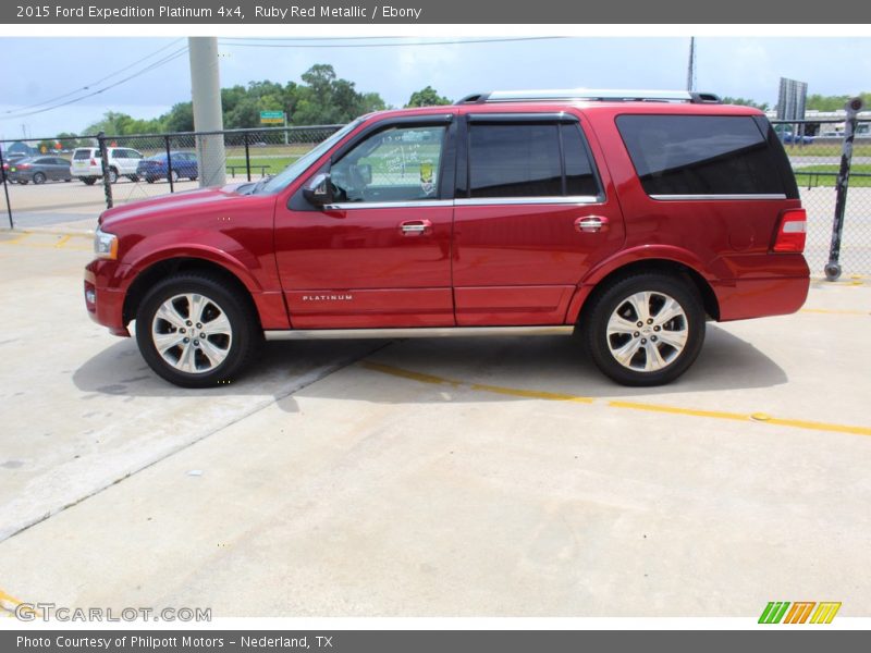 Ruby Red Metallic / Ebony 2015 Ford Expedition Platinum 4x4