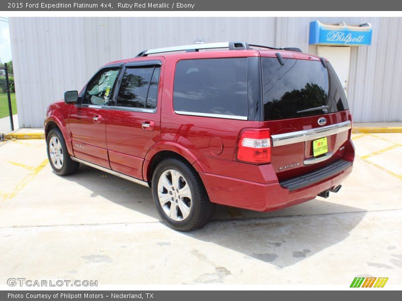 Ruby Red Metallic / Ebony 2015 Ford Expedition Platinum 4x4