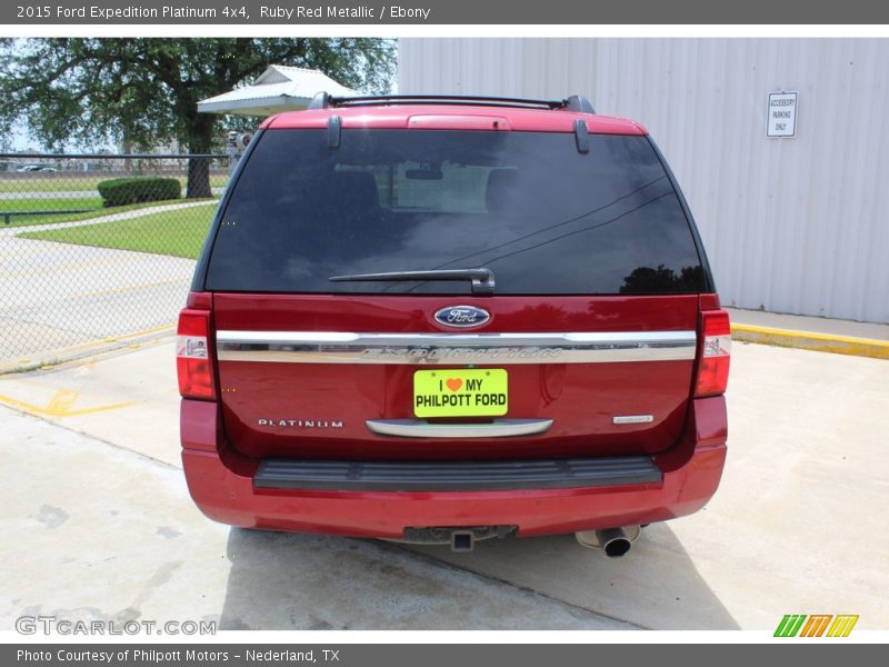 Ruby Red Metallic / Ebony 2015 Ford Expedition Platinum 4x4
