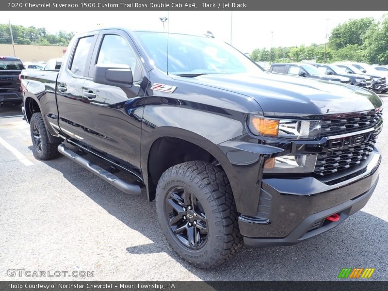 Front 3/4 View of 2020 Silverado 1500 Custom Trail Boss Double Cab 4x4
