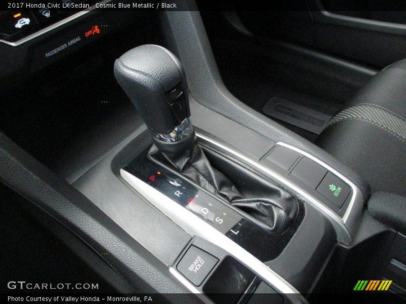 Cosmic Blue Metallic / Black 2017 Honda Civic LX Sedan