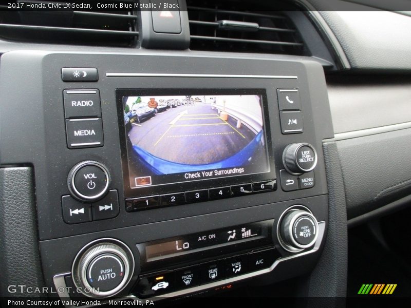 Cosmic Blue Metallic / Black 2017 Honda Civic LX Sedan