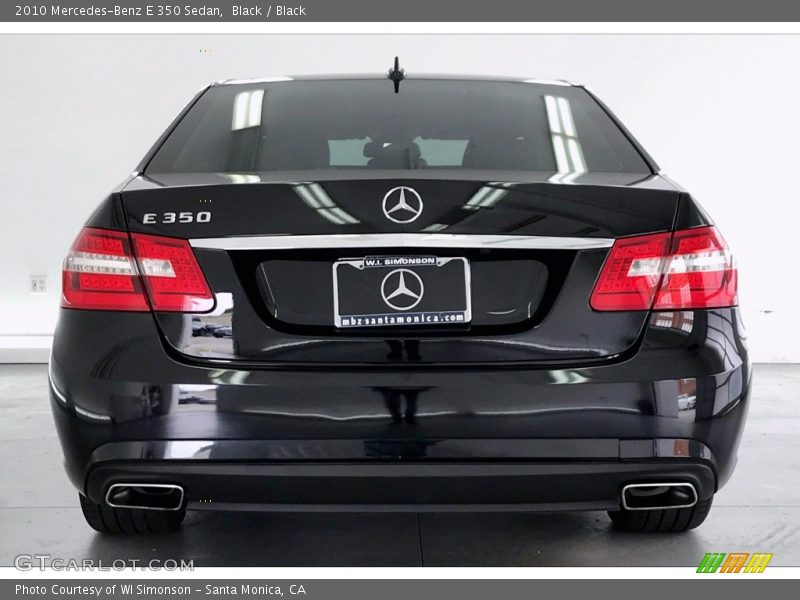 Black / Black 2010 Mercedes-Benz E 350 Sedan
