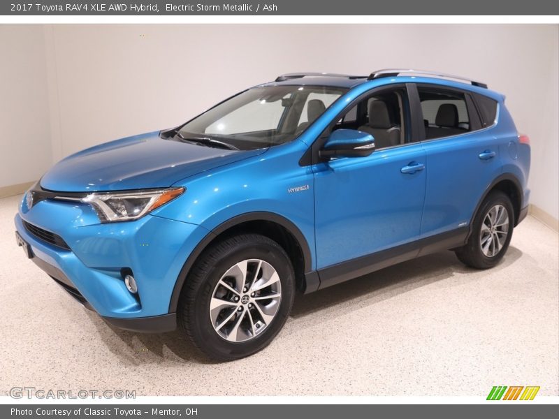 Electric Storm Metallic / Ash 2017 Toyota RAV4 XLE AWD Hybrid