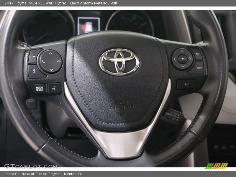 Electric Storm Metallic / Ash 2017 Toyota RAV4 XLE AWD Hybrid