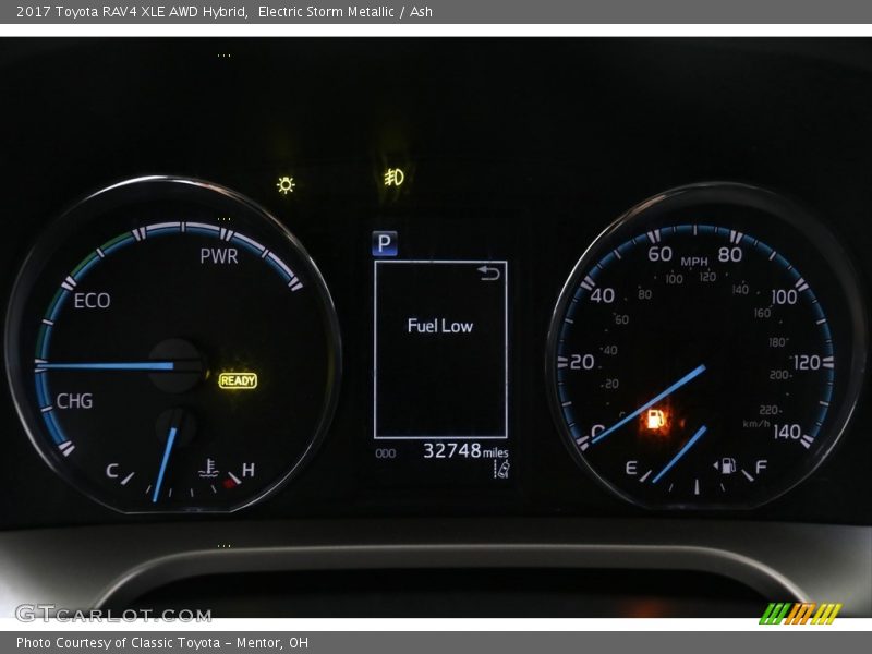 Electric Storm Metallic / Ash 2017 Toyota RAV4 XLE AWD Hybrid