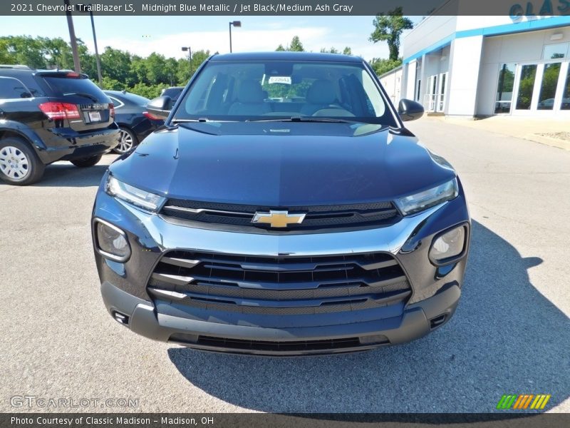 Midnight Blue Metallic / Jet Black/Medium Ash Gray 2021 Chevrolet TrailBlazer LS