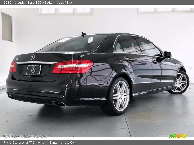 Black / Black 2010 Mercedes-Benz E 350 Sedan