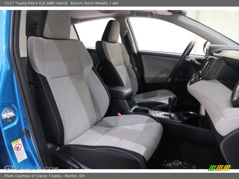 Electric Storm Metallic / Ash 2017 Toyota RAV4 XLE AWD Hybrid