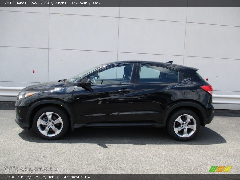 Crystal Black Pearl / Black 2017 Honda HR-V LX AWD