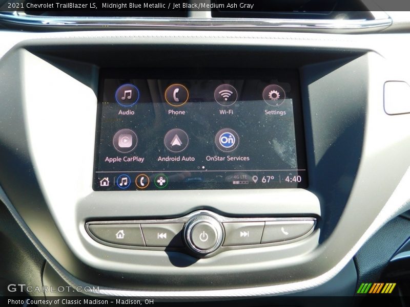 Midnight Blue Metallic / Jet Black/Medium Ash Gray 2021 Chevrolet TrailBlazer LS