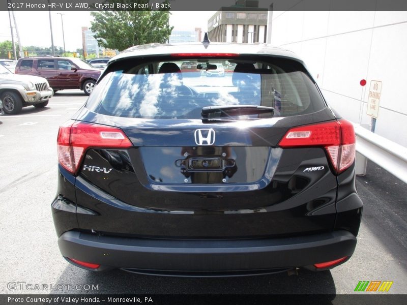 Crystal Black Pearl / Black 2017 Honda HR-V LX AWD