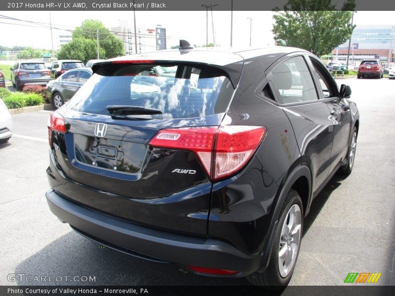 Crystal Black Pearl / Black 2017 Honda HR-V LX AWD