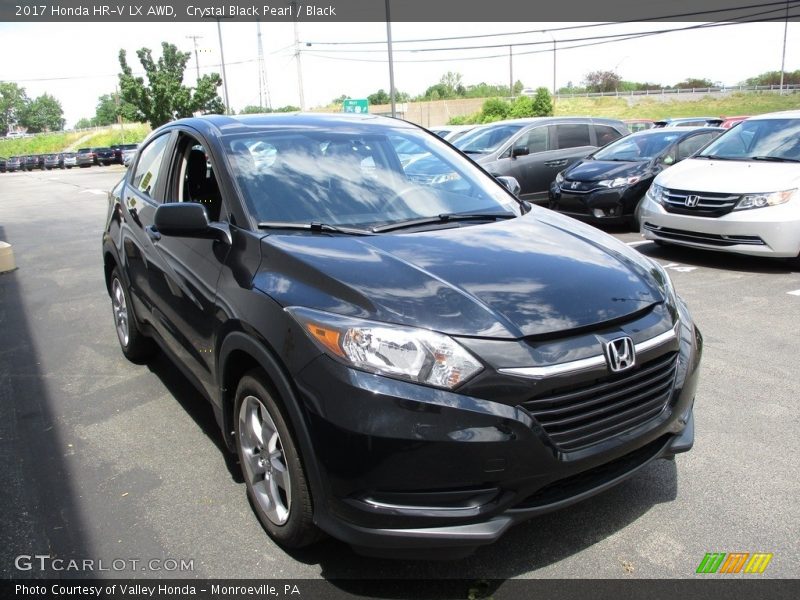 Crystal Black Pearl / Black 2017 Honda HR-V LX AWD