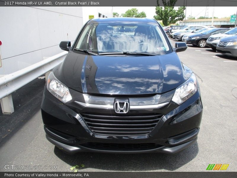 Crystal Black Pearl / Black 2017 Honda HR-V LX AWD