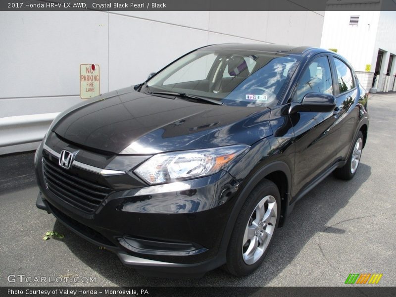 Crystal Black Pearl / Black 2017 Honda HR-V LX AWD