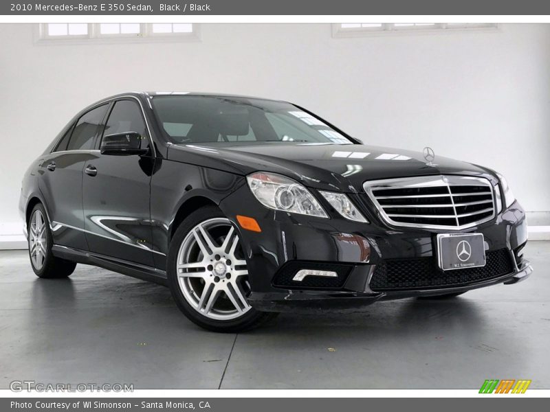 Black / Black 2010 Mercedes-Benz E 350 Sedan