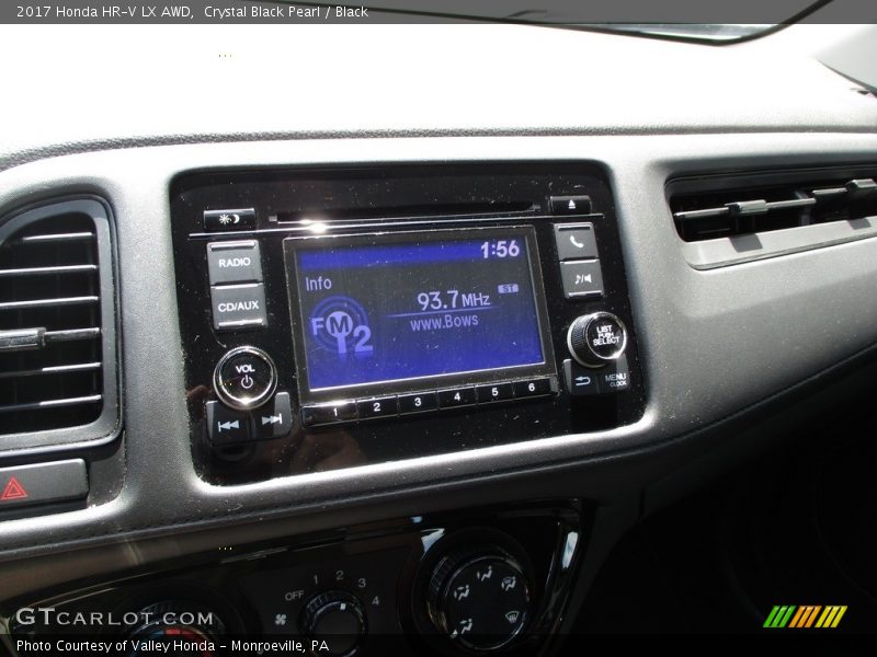 Crystal Black Pearl / Black 2017 Honda HR-V LX AWD