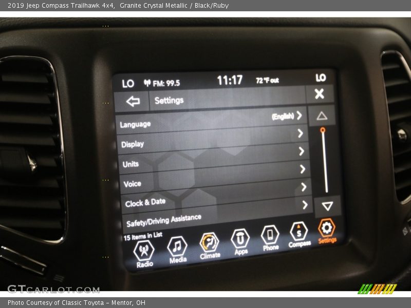 Granite Crystal Metallic / Black/Ruby 2019 Jeep Compass Trailhawk 4x4