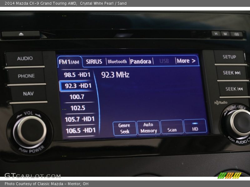 Audio System of 2014 CX-9 Grand Touring AWD