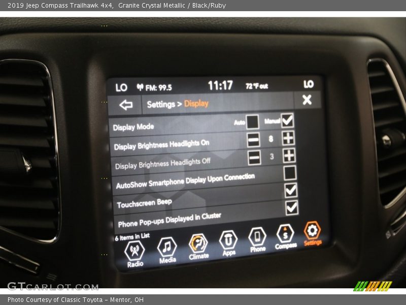 Granite Crystal Metallic / Black/Ruby 2019 Jeep Compass Trailhawk 4x4