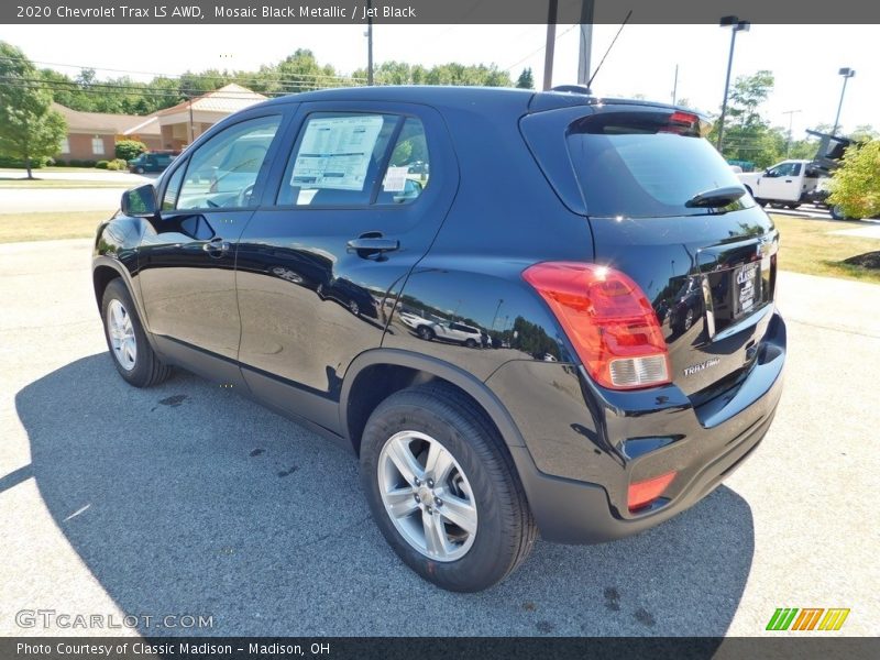 Mosaic Black Metallic / Jet Black 2020 Chevrolet Trax LS AWD