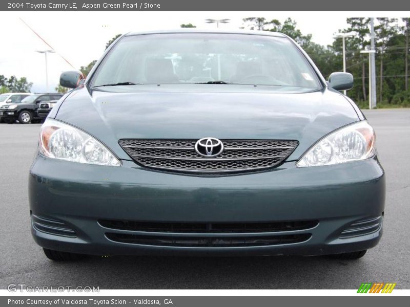 Aspen Green Pearl / Stone 2004 Toyota Camry LE