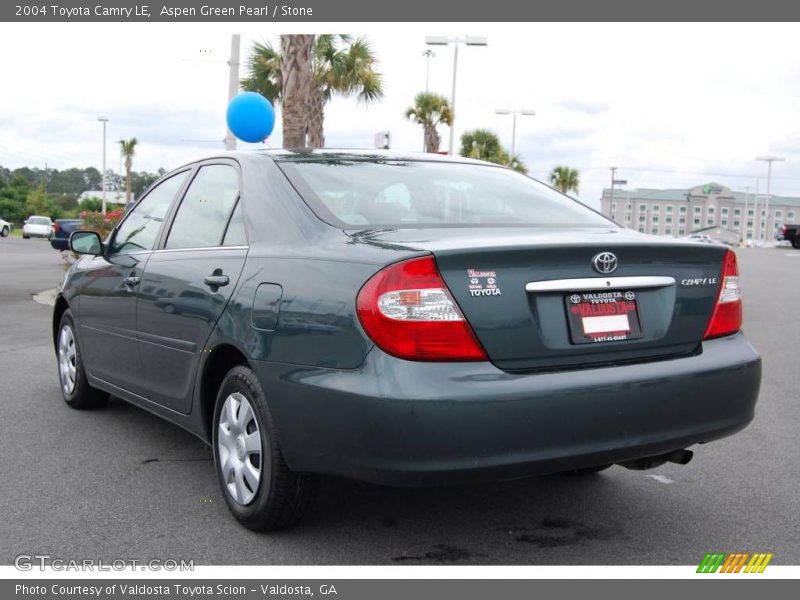 Aspen Green Pearl / Stone 2004 Toyota Camry LE