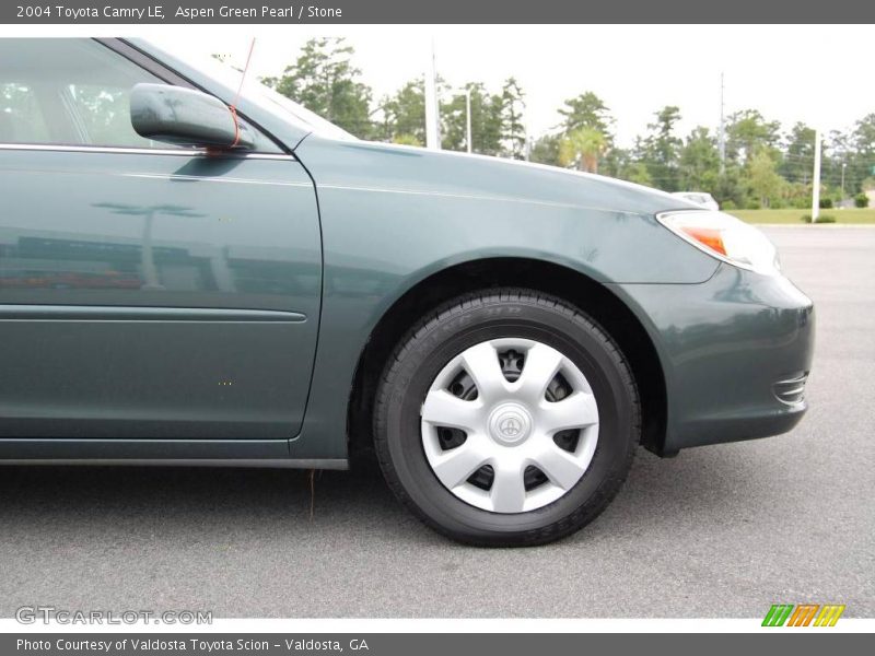 Aspen Green Pearl / Stone 2004 Toyota Camry LE