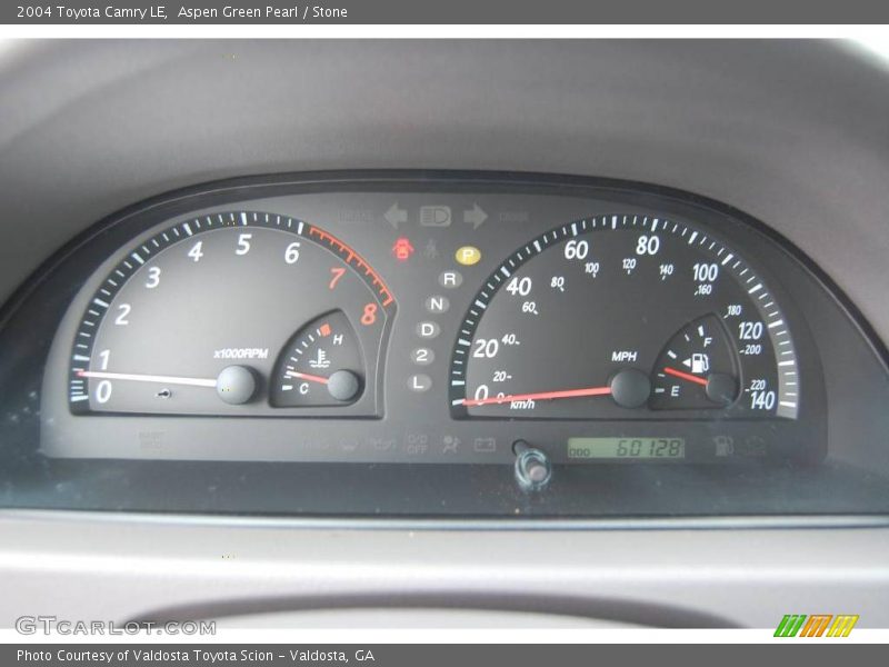 Aspen Green Pearl / Stone 2004 Toyota Camry LE